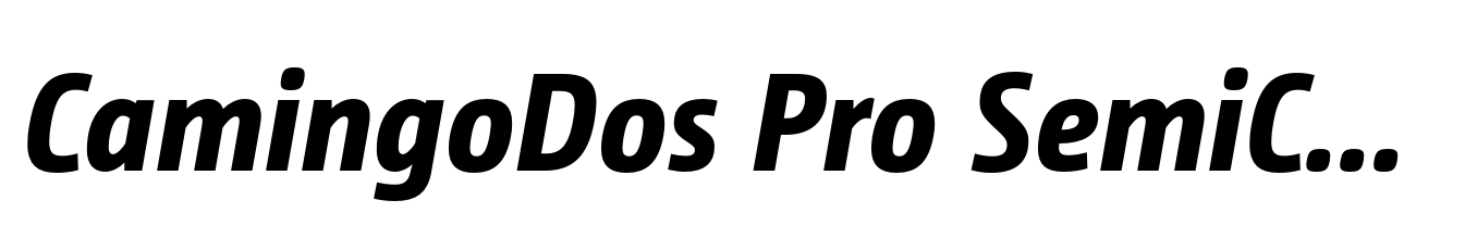 CamingoDos Pro SemiCond Extra Bold Italic